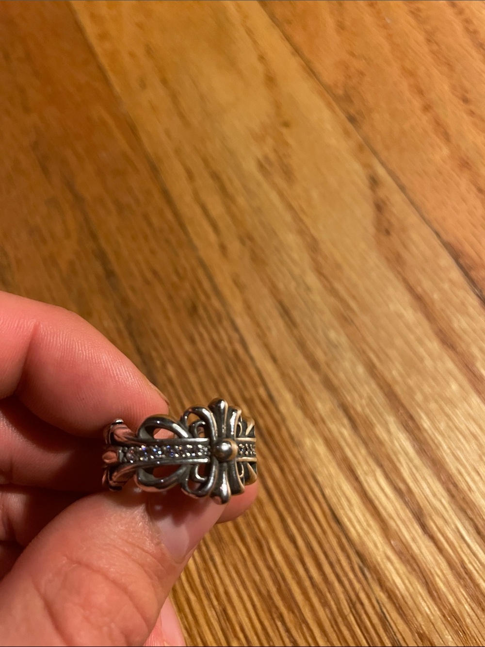 Chrome hearts (size 9) open back ring, open to offers‼️